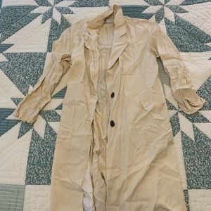 zara cotton trench coat